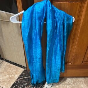 Electric Blue Fashion Scarf